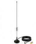 Dual Band VHF UHF Ham Radio Antenna With Magnetic Mount For Mobile Use Covers 136 To 174 MHz And 400 To 520 MHz Low VSWR Under 1.5