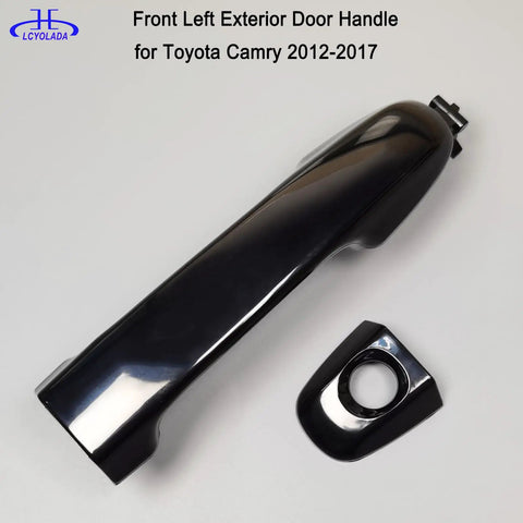 Toyota Camry Exterior Front Left Driver Side Door Handle Black Replacement Part Fits 2012 2013 2014 2015 2016 2017 Durable