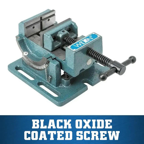 Cradle Style Angle Drill Press Vise With Four Inch Jaws And One And A Half Inch Opening Depth Ninety Degree Indexed Cradle With One Degree Increments Side Tommy Bar Lock Zero To Ninety Degree Pin Stops For Drilling Tapping And Reaming
