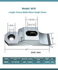 Diagram of M8 To M16 Side Fixture Clamp For Fixed Precision Fixtures Clamping OK Vise Frog Clamps Flat End Bench Vice