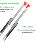 Six Pairs 21 Inch Undermount No Slam Soft Close Drawer Slides With 100 Lb Capacity Bottom Mount Full Extension Rails
