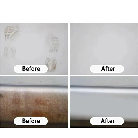 Before and after cleaning with Top Tier Wet Dry Sandpaper Set Ranging From 60 To 20,000 Grit With Silicon Carbide Sheets.