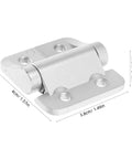Torque Cabinet Hinge For Kitchen And Home Cabinets, Silver Zinc Alloy Small Size With Adjustable Angle And Friction Soft Close