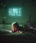 USB Powered Blue LED Neon Lights Sign For Office Room And Gym Room Decor with Adjustable Brightness in child's room