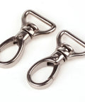 Must Have Pack Of 20 Silver 360 Degree Curved Lobster Clasps Swivel Trigger Clips For 3/4 Inch Straps Durable Zinc Alloy Hardware Replacement For Shoulder Bags Backpacks And Luggage. Two silver zinc alloy swivel lobster clasps