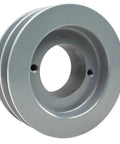 Built Tough 4 Inch Dual Groove Pulley With 1 3 8 Inch H Bushing For A Section Belts Cast Iron 4L V Belt Pulley close-up view