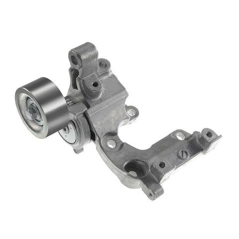Heavy Duty Belt Tensioner Idler Pulley Kit Fits Toyota 4Runner Tacoma FJ Cruiser And Tundra For Smooth Drive No More Slip Or Squeal To Keep Your Engine Running Tight With Reliable Performance Anytime. silver metal belt tensioner with pulley