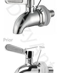 Updated Stainless Steel Beverage Dispenser Replacement Spigot Easy Install Faucet For Tea Water Juice And Wine Fits Wall Openings Up To 16mm Thick Durable Leak Proof Tap For Your Everyday Beverages