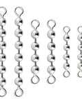 50 Pack Fishing Bead Chain Swivels For Catfish Stainless Steel Bead Chain Swivels With 360 Degree Rotation And Corrosion Resistant Design For Freshwater And Saltwater Tackle Rig Gear, stainless steel bead chain swivels