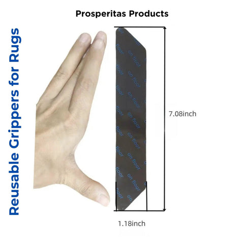 Anti Slip Rug Tape For Hardwood Floors And Tiles 16 Pack Double Sided Reusable Gripper For Area Rugs Non Slip Rug Pad That Prevents Sliding Curling And Bunching Easy Install Durable