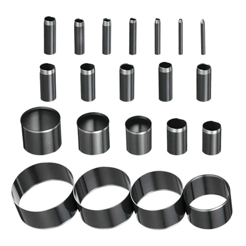 21 Piece Leather Circle Cutter Set Pro Grade Circle Punch Kit 1mm To 55mm With High Carbon Steel Round Cutting Dies for DIY Crafts