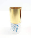 Brass Shim Stock Roll 6 Inch By 100 Inch 0.010 Inch Gauge Model 17415 for DIY metalworking and machinist shimming, rolled view