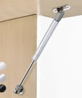 Soft Closing Cabinet Hinges For Kitchen Cupboards And Toy Box Lids, Heavy Duty Gas Strut Support 6kg To 15kg, Gray Finish shown in use