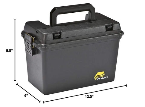 Rock Solid Water Resistant Hard Shell Gun Case With Brass Bailed Latch Closure Black Tactical Deep Field Ammo Storage Box For Secure Outdoor Range Gear And Serious Stashing