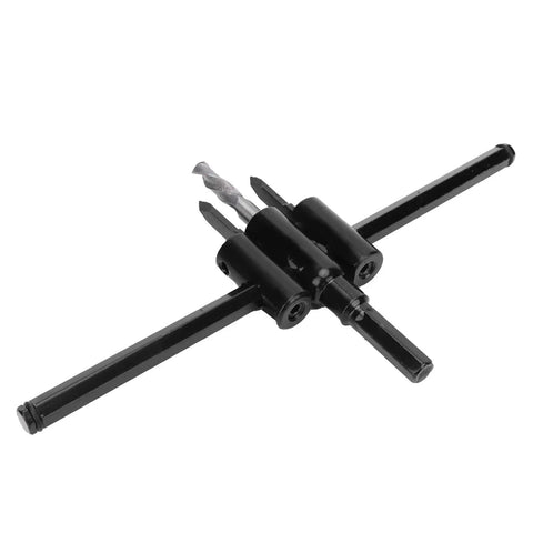 Awesome Adjustable Hole Cutter Saw Kit Made From Rock Solid Alloy Steel That Works Flawlessly On Wood And Drywall For 30 To 200mm Diameter Cuts With Built In Scale Marks For Super Precise Adjustments Every Single Time.