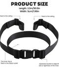 Two-Stage Child Safety Harness For Bikes Trikes And Motorcycles Adjustable Safety Belt measurement diagram