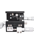 60X60mm XYZ Three Axis Manual Linear Stage With Sliding Platform Pro Grade Micrometer Adjustable Tuning Table