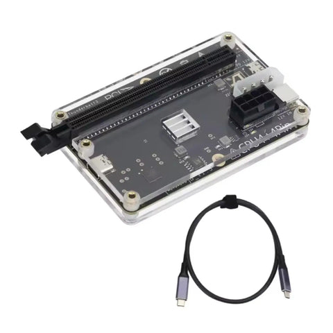 Hot Swappable Egpu Expansion Dock With Fast Usb Charging Cable featuring Jhl6340 chip and slim design for gamers and creators.