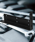 Heavy Duty Floating Shelf Brackets 2 Pack Wall Mounted Iron Brackets In Black For 3cm Thick Panels Easy Install Ultra Stable Hidden