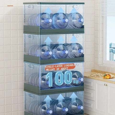 High-Performance Foldable Storage Bins With Double Doors, Stackable Plastic Boxes For Closets And Living Rooms, Effortless Organization That Slays Clutter And Keeps Your Home Looking Sharp Without A Hitch.