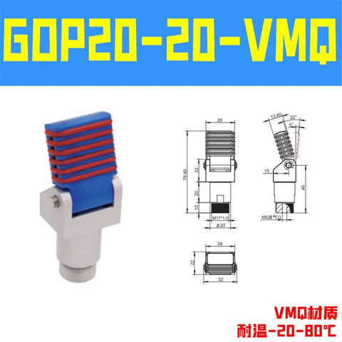 Robotic Arm Pneumatic Holding Tool With Finger Cylinder Pulling Single Action Fixture For Precise Component Gripping And Assembly GOP GOF 2020 Model blue