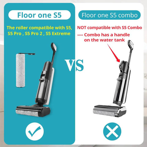 Comparison of compatible and non-compatible Floor One S5 Series vacuums with Replacement Brush Roller And Vacuum Filter