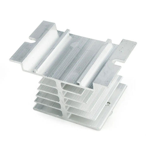 Aluminum heatsink for Digital PID Temperature Controller For 100 To 220V AC With SSR Output ITC-100VH 40DA, white color.