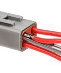 Close-up of Deutsch Terminal Extraction Tool Kit DT Series 3 Piece Set showing wire removal from a connector.