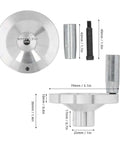 Lathe Handwheel With Aluminum Alloy Handle For 7x10 7x12 7x14 Mini Lathes CJ18 CJ0618A 0618 components with measurements