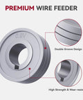 Heavy-Duty Wire Feeding Wheel For 0.8/0.9mm Wire With V-Shaped Rollers For SSJ29 Wire Feeding Machine And MIG MAG Welder