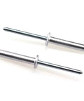 Aluminum Blind Rivet Kit 60 pcs 3/16 x 1 inch, dome head, open end, self plugging fasteners for metalwork, corrosion resistant.