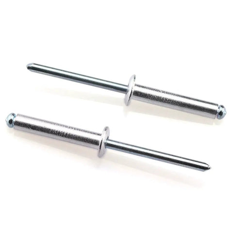 Aluminum Blind Rivet Kit 60 pcs 3/16 x 1 inch, dome head, open end, self plugging fasteners for metalwork, corrosion resistant.