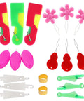 All in One Needle Threader Set For Hand Sewing And Embroidery With 20 Pieces, Six Types With Three Each Plus Two Thimbles