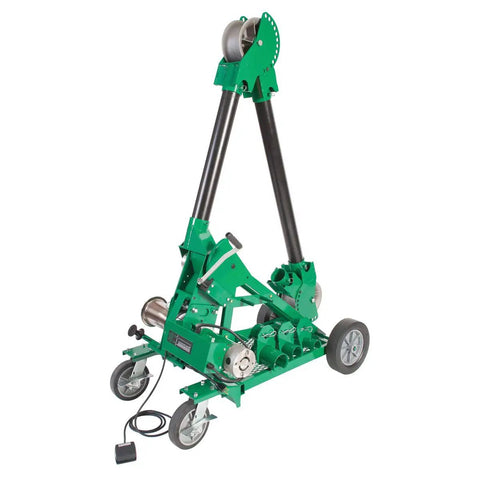 Heavy Duty Mobile Versi Boom Pulling Kit For Tough Job Site Material Handling And Cable Rigging with green ergonomic design.