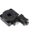 100mm Electric Rotary Stage Pro Grade Motorized Rotation Platform With Stepper Motor And Worm Gear, 45kg Load For Automation