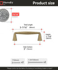 Product dimensions of 20 Pack 3 Inch Champagne Bronze Cabinet Pulls For Kitchen Cabinets with included screws