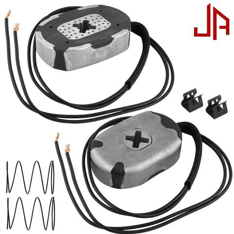 JADODE 12in electric trailer brake magnet kit with two magnets, wiring and mounting brackets for 7,000 lb axles