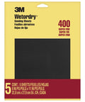 Pro Grade 400 Grit Wet Sandpaper Sheets 9 Inch By 11 Inch Waterproof Paper packaging front view