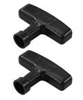 Two Pack Lawn Mower Pull Cord Handle Grip Replacement For Generators Chainsaws Trimmers Edgers And Brush Cutters 2.84 Inch Long By 0.65 Inch Wide Durable Three Finger Grip