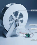 Low Speed Water Wheel Generator For Home And Outdoor Lighting Silent Belt Drive 100W Hydroelectric Power Kit For Off Grid Living