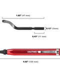HAUTMEC copper tubing cutter set, 3 pcs in red case; side cutter head with 1/2 in, 3/4 in, 1 in cutters, reaming pen