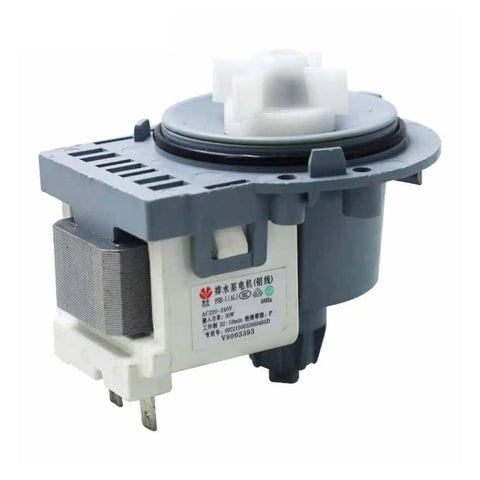 Universal PSB-1 Drain Pump Motor For Washing Machine Plastic Housing Replacement, Fix Slow Drain And Leaks, Easy DIY Install, Compatible With Multiple Washers, Durable Plastic Construction, Budget Friendly Repair Part, gray plastic washer drain pump motor