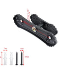 Heavy Duty Black Zinc Alloy Wall Towel Hooks For Bathroom with decorative design and mounting hardware for easy installation.