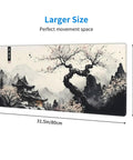 Ultra Smooth Large Mouse Pad Desk Mat for Gaming and Work, XL Extended Keyboard Mat With Non Slip Rubber Base, 31.5 by 11.8 Inches