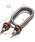220V U Shape Immersion Water Heating Element 310W with M16 Thread, 304 Stainless Steel, 170x50mm dimensions shown