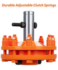 Heavy Duty PTO Slip Clutch For Tractors With 1 3/8 Inch Spline Shaft And Adjustable Spring Tension, showcasing durable adjustable clutch springs.