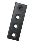 80Mm Barn Door Track Connector And Splice Plate For Sliding Doors Rugged Carbon Steel Repair Fastener With Black Coating