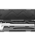 Slide Caliper Tool 0 To 150mm Carbon Steel Measuring Instrument in case for length, depth, thickness, durable precision project use.