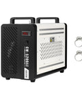 Heavy Duty Industrial Water Chiller Packing 5460 Btu Hourly Cooling Power with digital display and dual handles for ease of use.