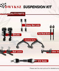 Front Suspension Kit For Dodge Ram 2500 Pickup 2007 5.9L Diesel 4WD Includes Center Drag Link Tie Rod End Ball Joint Track Bar